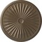 Ekena Millwork Leandros Ceiling Medallion (Fits Canopies up to 5"), 33 1/8"OD x 3 1/2"ID x 1 3/8"P, Warm Silver CM33LEWSS - alternate 1